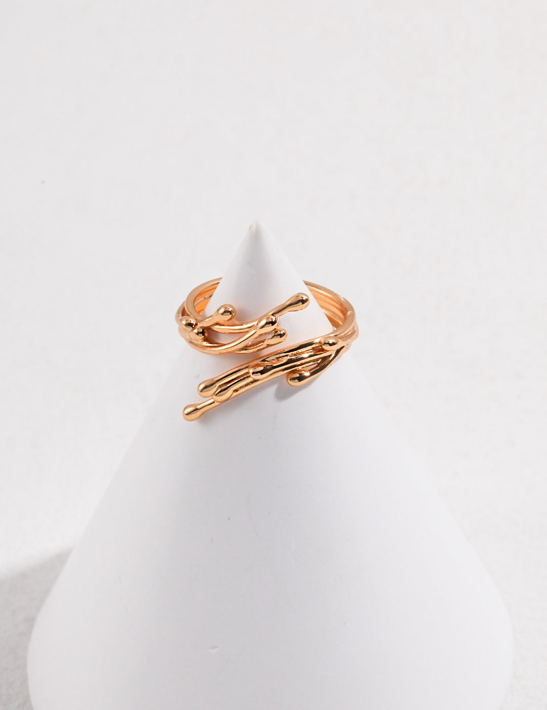 STERLING SILVER BRANCH CROSSOVER RING