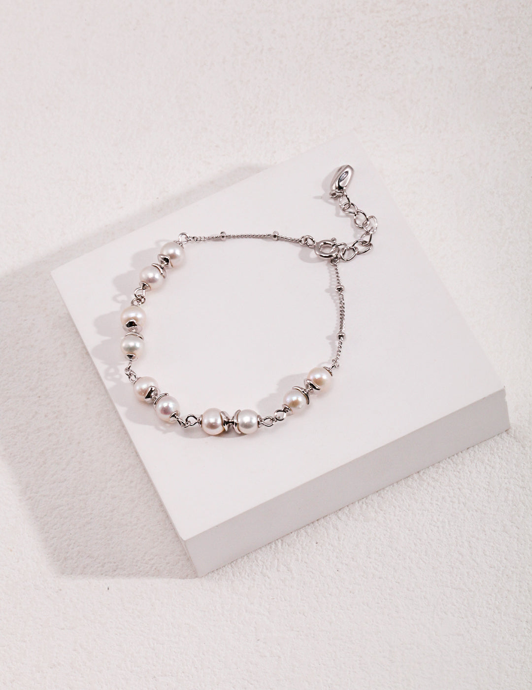 STERLING SILVER PEARL CLASSIC BRACELET