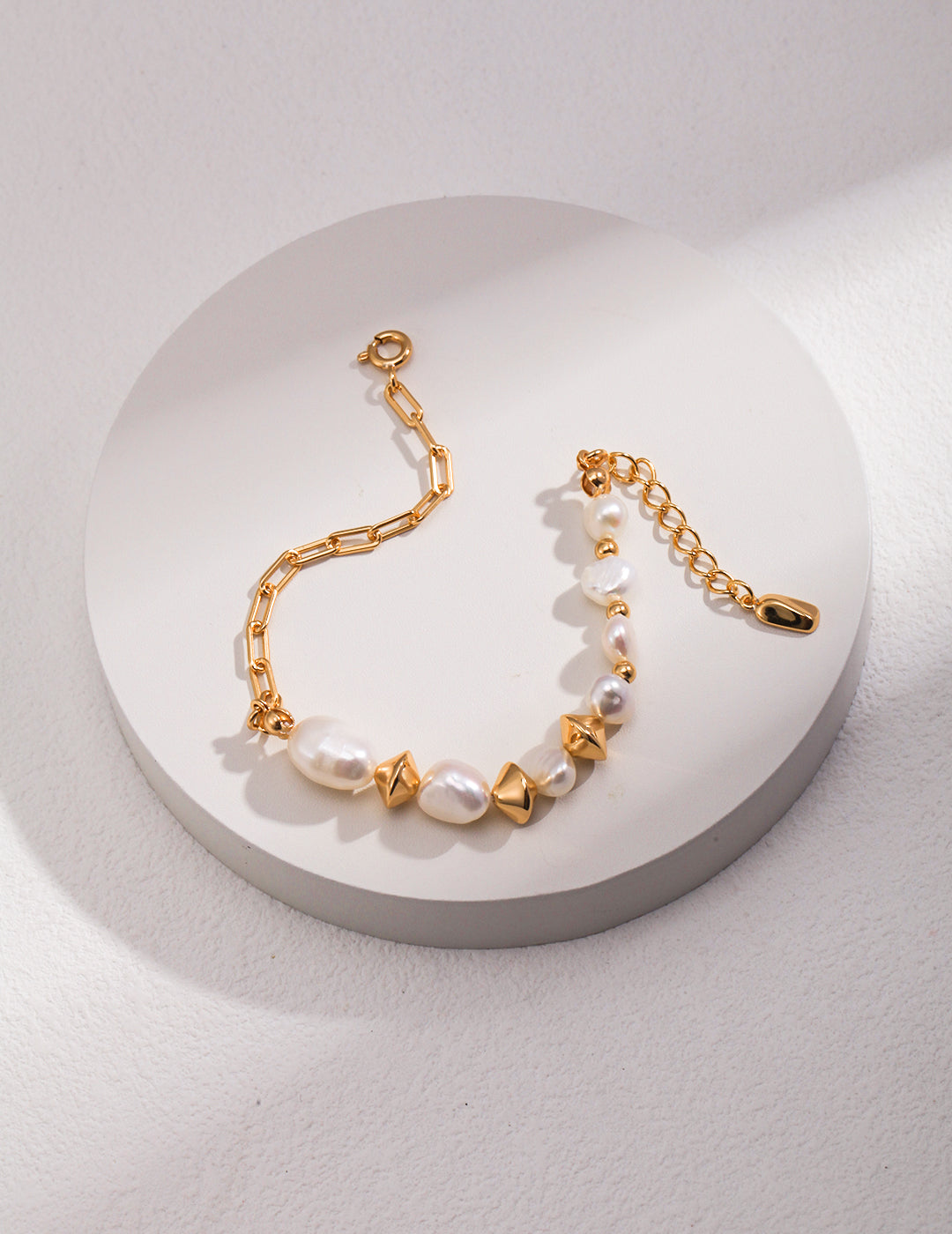 NATURAL POTATO BAROQUE PEARL SERIES BRACELET