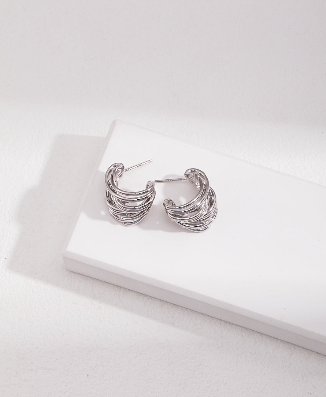 STERLING SILVER LINE EARRINGS