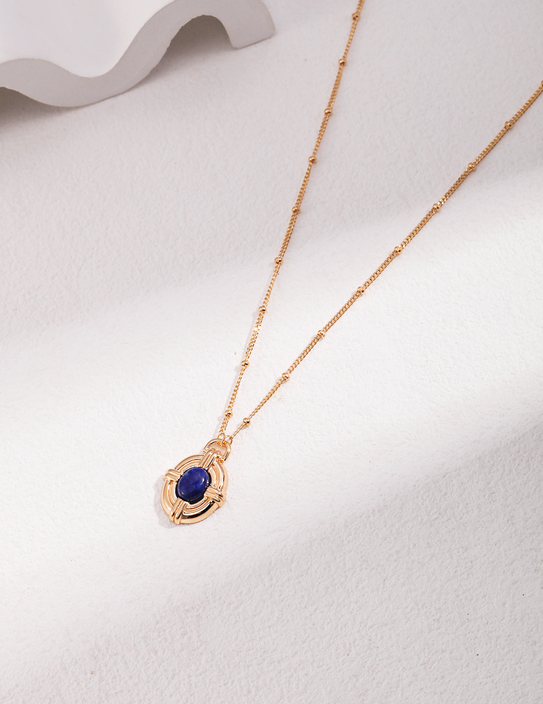 STERLING SILVER LAPIS LAZULI NECKLACE