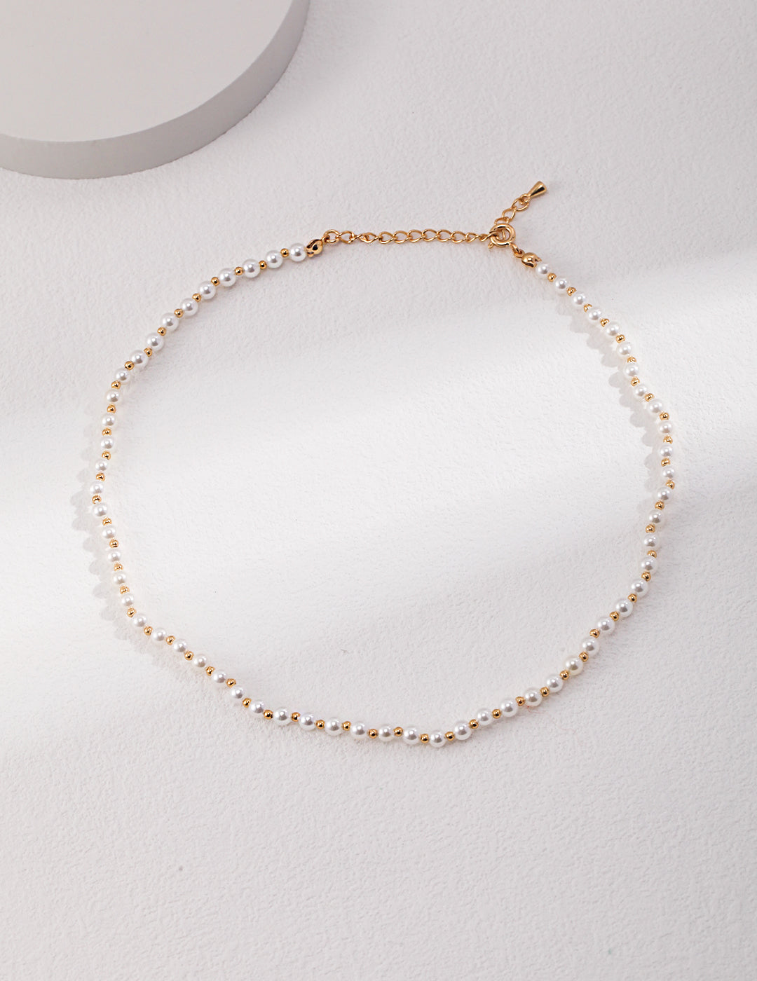 STERLING SILVER NATURAL PEARL CHOKER NECKLACE