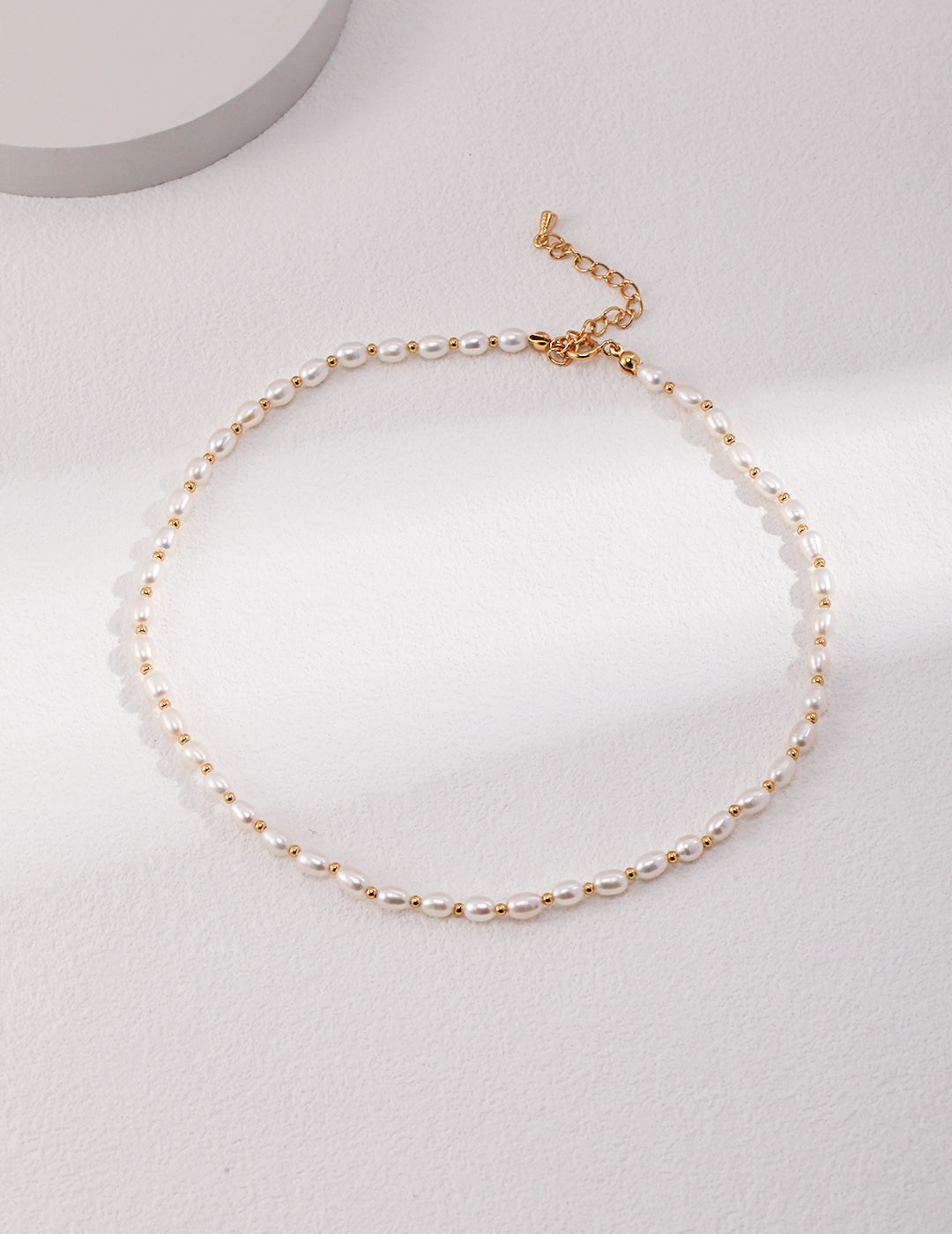 STERLING SILVER NATURAL PEARL CHOKER NECKLACE