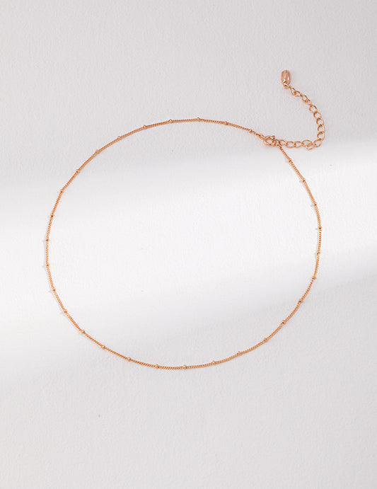 STERLING SILVER PLAIN NECKLACE