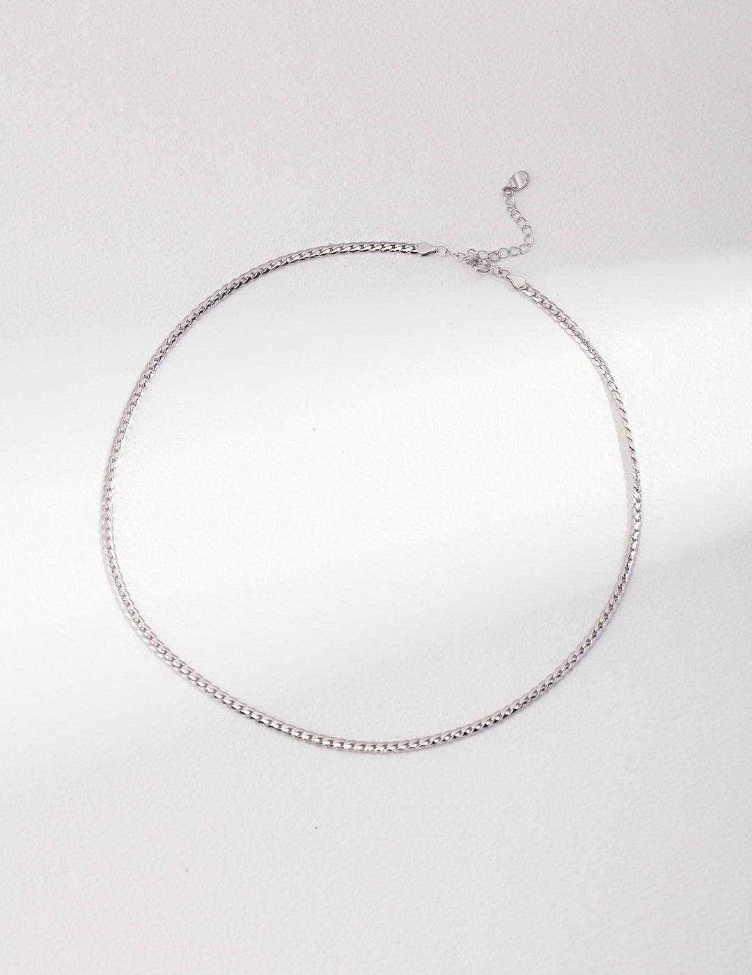 STERLING SILVER PLAIN CHAIN NECKLACE