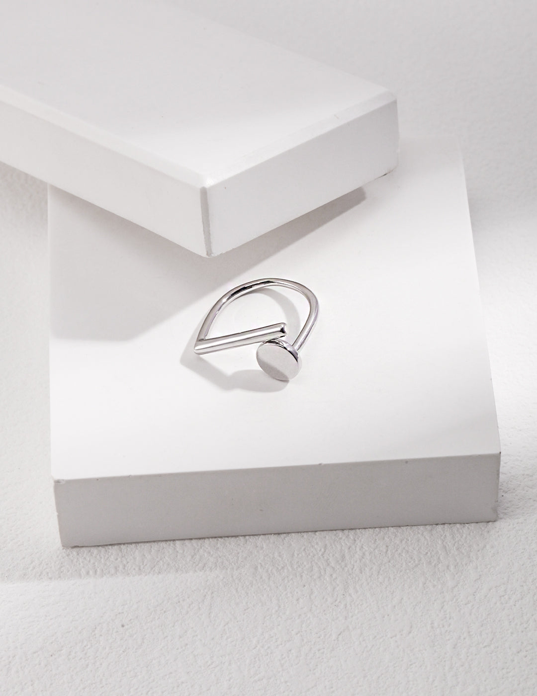 STERLING SILVER GEOMETRIC STATEMENT VERSATILE RING