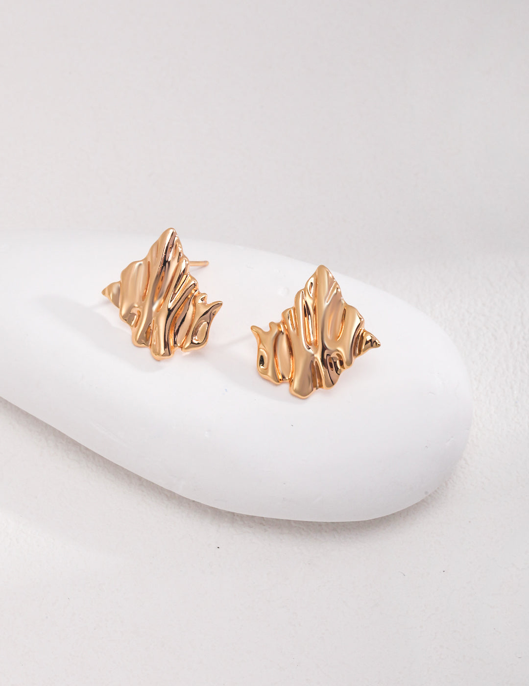 STERLING SILVER GORGE STATEMENT EARRINGS